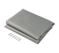 Toldo de 132 x 228 cm para parques infantiles al aire libre, protección eficaz contra el polvo y la lluvia para zonas infantiles (190T gris)