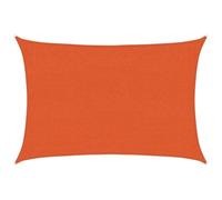Toldo de 160 g/m², color naranja, 2 x 3 m, HDPE | 100% HDPE, resistente a los rayos UV, permeable al agua, sujetadores de acero inoxidable y cuerdas incluidas