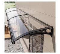 Toldo de aleación de aluminio para puerta, resistente a la lluvia, para porche delantero/trasero, ventana y jardín, 80 x 180 cm / 32x71in, cubierta duradera y resistente a la intemperie