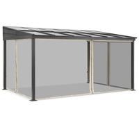 Toldo de aluminio 3 x 6 m Tarragona con mosquitera Garden Point beige