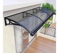 Toldo de aluminio impermeable para puerta, resistente a los rayos UV, para porche, patio, jardín y puerta trasera, elegante y duradero toldo multicolor