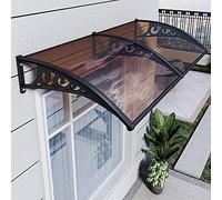 Toldo de aluminio para puerta de entrada, toldo resistente a la intemperie, cubierta de patio, compatible con pecado, ideal para gas, balcón, ventana, refugio al aire libre.