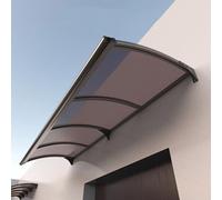 Toldo de aluminio para puertas y ventanas, parasol impermeable para patio, cubierta de policarbonato, protección UV, elegante solución de sombra, tela de polietileno duradera, toldo de sombra para