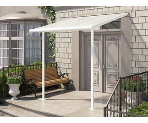 Toldo de aluminio para terraza Sierra Palram - Canopia 2,3 x 2,3 m blanco