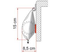 Toldo de bolsa 360 cm color lona royal grey caravanstore xl 360 fiamma