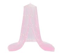 Toldo de cama de lujo anti- con estrellas fluorescentes que brillan en la oscuridad, mosquitera universal, fácil instalación para bebés, niños, niñas y adultos, adecuado para cama matrimonial, tamaño