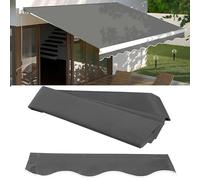 Toldo de jardín Lona de toldo, Replacement Fabric Canopy Top Cover Retractable Garden Outdoor Shelter Cloth Patio Sun Shade Cover Blocker Waterproof Polyester Awning Cover for Shop(6x3.5m)