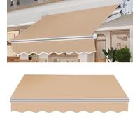 Toldo de jardín Lona de toldo, Replacement Fabric Garden Patio Canopy Cover 280g Ployester Water-Resistant Shade Fabric for Yard Deck(4x1.5m)
