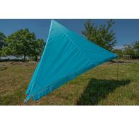 Toldo de lona bent zip-protect simple conectable 250 x 250 x 250 cm turquesa