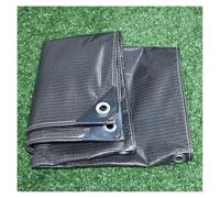 Toldo de lona translúcida de PVC negro de 0,25 mm de grosor para casa de perro, tela impermeable para jardín, plantas suculentas para mantener el calor (1,9 x 1,9 m)
