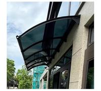 Toldo de policarbonato para puerta delantera y ventanas, toldo con protección UV, resistente a la intemperie, refugio exterior, grande, 100 x 330 cm, cubierta de entrada