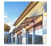 Toldo de policarbonato para Puerta Principal - Protección UV y contra Granizo para Patio y Porche, lámina Hueca Resistente a la Intemperie, 140x150 cm (55x59 Pulgadas) Solución de Sombra par