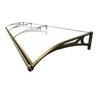 Toldo de policarbonato para puerta, protección contra lluvia y nieve, toldo de entrada al aire libre, refugio para puerta delantera, resistente a la intemperie, elegante cubierta de entrada