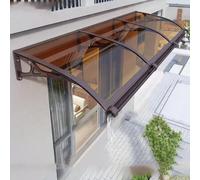 Toldo de policarbonato para puerta, toldo de protección contra la lluvia y la nieve para entrada delantera, refugio de techo al aire libre, cubierta resistente a la intemperie, elegante solución de