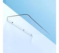 Toldo de policarbonato transparente para puerta, toldo de ventana, protección contra la lluvia y la nieve al aire libre, 50 x 100 cm, duradero, elegante cubierta de entrada, fácil instalación