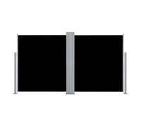 Toldo de protección lateral retráctil para terraza, jardín, terraza, balcón, protección visual, pantalla negra 140 x 600 cm 02_0007433