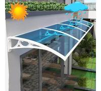 Toldo de Puerta Exterior, Protección Impermeable UV, Soporte de Aluminio | Techo de puerta impermeable y UV para proteger porches y entradas del clima adverso