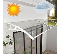 Toldo de Puerta Exterior, Protección Impermeable UV, Soporte de Aluminio | Techo de puerta impermeable y UV para proteger porches y entradas del clima adverso