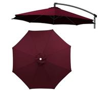 Toldo De Recambio De Sombrilla 6/8 Costillas 2/2.7/3/3.5m Toldo De Repuesto Para Sombrilla Patio Recambio Cubierta Lona De La Sombrilla Para Sombrilla De Mercado(Dark Red,9.2ft(280cm)/8Ribs)