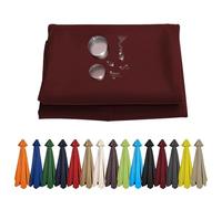 Toldo De Recambio De Sombrilla 6 /8 Costillas, Tela De Paraguas Recambio Sombrilla Impermeable, Cubierta De Repuesto Para Parasol De Patio, Protección UV, Piscina Jardín Terrazas Exterior(Winered,3.5M