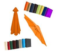 Toldo De Recambio De Sombrilla De 2.0/2.30/2.50/2.70/3.0/3.50m Tela Para Sombrilla Para Patio 6/8 Varillas Cubierta De Repuesto Para Sombrilla(Orange,8.2ft (250cm)/6 Ribs)