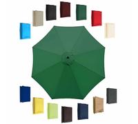 Toldo De Recambio Hexagonal Octogonal (6 Varillas 8 Varillas) UV50+ Paño De Repuesto Para Sombrilla (200cm/270cm/300cm) Parasol De Repuesto Toldo De Repuesto(Green,300cm-8 Arms)