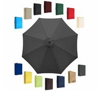 Toldo De Recambio Hexagonal Octogonal (6 Varillas 8 Varillas) UV50+ Paño De Repuesto Para Sombrilla (200cm/270cm/300cm) Parasol De Repuesto Toldo De Repuesto(Gray,300cm-8 Arms)