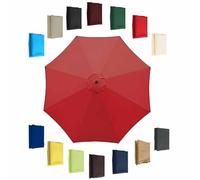 Toldo De Recambio Hexagonal Octogonal (6 Varillas 8 Varillas) UV50+ Paño De Repuesto Para Sombrilla (200cm/270cm/300cm) Parasol De Repuesto Toldo De Repuesto(Red,300cm-6 Arms)