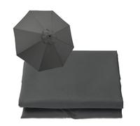 Toldo De Recambio Para Sombrilla De Patio, Cubierta De Repuesto 2m 2.7m 3m, 6 Costillas 8 Costillas, Cubierta De Repuesto Para Paraguas De Mercado, Parasol En Voladizo ( Color : Grey , Size : 3m-6Arms