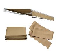 Toldo de Repuesto 380 g/m², Lona Recambio de Impermeable para Toldos de Ventanas Patio (Solo Tela), Lona de Repuesto Toldo Protección Solar Exterior para Balcón, Jardín, Terraza