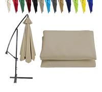 Toldo De Repuesto 8 Varillas/6 Varillas Para Sombrilla Terraza Jardin, Parasol En Voladizo Cubierta De Recambio, Tela De Repuesto Protección UV Para Sombrilla De Exterior Patio Mesa De Mercado(Topaz,6