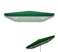 Toldo de repuesto de 250 x 250 cm para sombrilla cuadrada al aire libre, jardín, patio, doble tela Oxford, impermeable, toldo para sombrilla (verde, 280 x 220 cm)