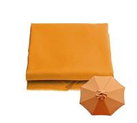 Toldo de repuesto de 8 varillas para sombrilla de patio, impermeable de 2,7 m, tela naranja duradera para sombrillas de 2 m, 2,7 m y 3 m