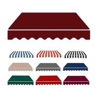 Toldo de repuesto de tela para patio, 380 g/m², resistente a los rayos UV y al agua, para terraza, balcón y patio (enterrar 2,5 x 2 m)