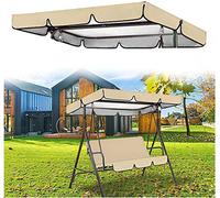 Toldo de repuesto impermeable para columpio Hollywood de 3 y 2 plazas, protección UV, cubierta superior para sillas de jardín al aire libre, cubierta de repuesto duradera para columpio al aire libre