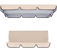 Toldo de repuesto impermeable para columpio Hollywood, juego de fundas de cojín para exteriores, resistente al polvo y a la nieve, protección para todo tipo de clima para sillas columpios de patio.