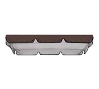 Toldo de repuesto impermeable para columpios para exteriores, cubierta superior anti-UV y resistente al viento para silla columpio de jardín, se adapta a 195 x 125 x 15 cm, perfecta para patios y