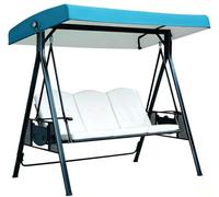 Toldo de Repuesto Impermeable y Resistente para Columpio - Cubierta Superior de Tela Oxford, Apto para Columpios de 3 Plazas, Ideal(Lake Blue)