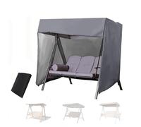 Toldo de Repuesto para Columpio de Exterior Parasol para Columpio de Patio Cubierta para Hamaca de 2/3 plazas Protector de Patio 210D Gris 67x24x46 Pulgadas.