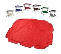 Toldo De Repuesto Para Columpio De Exterior, Techo De Balancín Impermeable Para Jardín, Patio, Terraza, Césped, Funda De Repuesto Banco De Asiento(Red,77x49in-195x125cm)