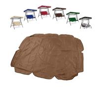 Toldo De Repuesto Para Columpio De Exterior, Techo De Balancín Impermeable Para Jardín, Patio, Terraza, Césped, Funda De Repuesto Banco De Asiento(Brown,77x49in-195x125cm)