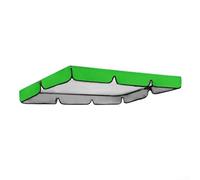 Toldo de repuesto para columpio de jardín 190T, resistente a la intemperie, para columpios de 2 o 3 plazas con protección solar (142 x 120 x 18 cm, verde)