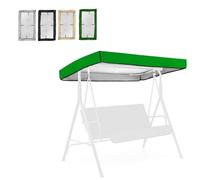 Toldo de repuesto para columpio de jardín de 3 plazas, parasol con protección UV para hamaca al aire libre, compatible con columpios Hollywood (verde, 74.8 x 52 pulgadas), cubierta impermeable