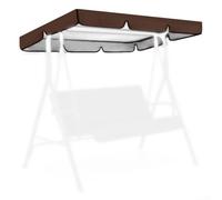 Toldo de repuesto para columpio de jardín, material Oxford 420D, impermeable y elegante, para columpios de 164 x 114 cm, color marrón