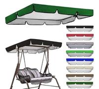 Toldo de repuesto para columpio de jardín, parasol impermeable para hamacas de 2 y 3 plazas, cubierta de toldo para exteriores para sillas columpios de jardín, parte superior con protección UV