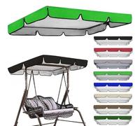 Toldo de repuesto para columpio de jardín, parasol impermeable para hamacas de 2 y 3 plazas, cubierta de toldo para silla de columpio de jardín, patio, protección solar