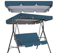 Toldo de Repuesto para Columpios de Exterior Cubierta para Asientos toldo Parasol Compatible con Varios Estilos Azul Marino 75x52x6 Pulgadas.