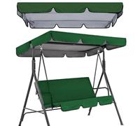 Toldo de Repuesto para Columpios de Exterior Cubierta para Asientos toldo Parasol Compatible con Varios Estilos Color Verde Oscuro 56 x 47 x 7 Pulgadas.