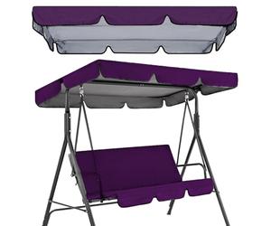 Toldo de Repuesto para Columpios de Exterior Cubierta para Asientos toldo Parasol Compatible con Varios Estilos Color Morado Oscuro 98 x 73 x 7 Pulgadas.