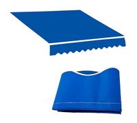 Toldo de repuesto para patio, color azul, 100 % poliéster, tela manual para toldo, tela de sombra para exteriores, 3,6 x 2,5 m, para sombrillas de patio